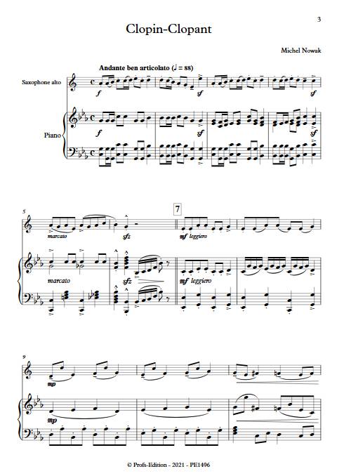 Clopin Clopant - Saxophone Piano - NOWAK M. - app.scorescoreTitle