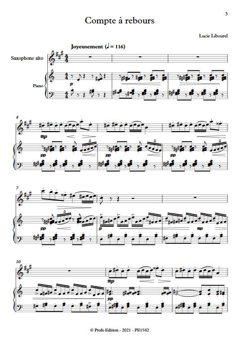 Compte à rebours - Saxophone & Piano - LIBOUREL L. - app.scorescoreTitle
