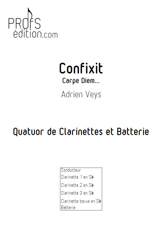 Confixit - Quatuor de Clarinettes - VEYS A. - front page