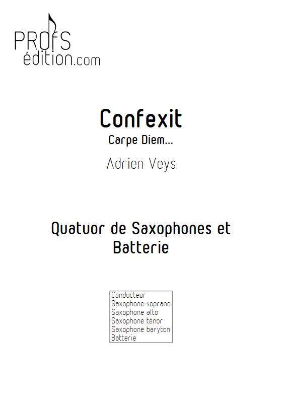Confixit - Quatuor de Saxophones - VEYS A. - front page