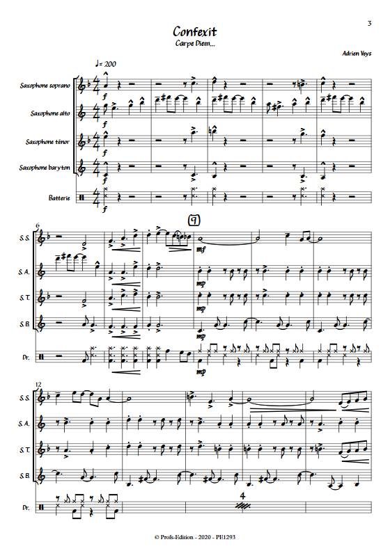 Confixit - Quatuor de Saxophones - VEYS A. - app.scorescoreTitle