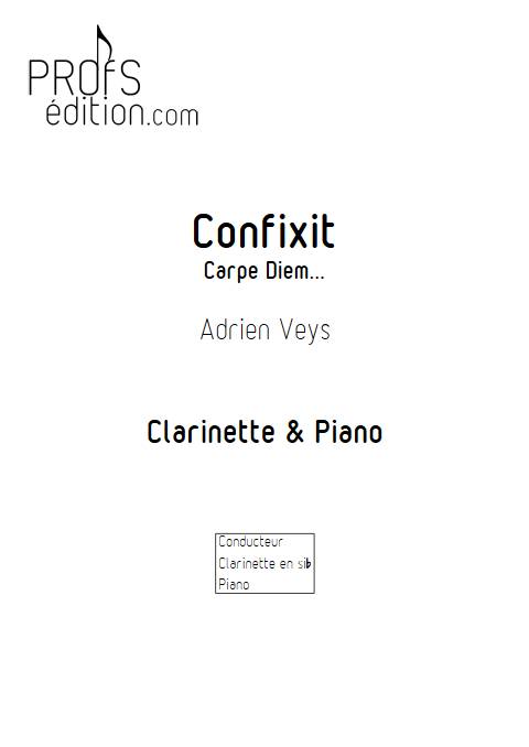 Confixit - Clarinette Piano - VEYS A. - front page