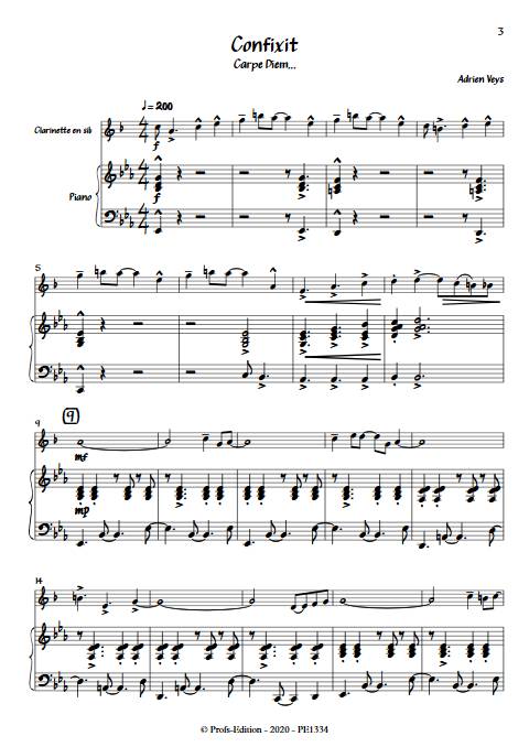 Confixit - Clarinette Piano - VEYS A. - app.scorescoreTitle