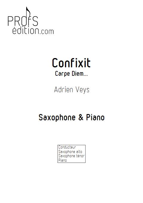 Confixit - Saxophones Piano - VEYS A. - front page