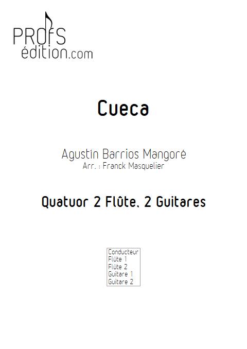 Cueca - Quatuor Flûtes Guitares - BARRIOS MANGORE A. - front page