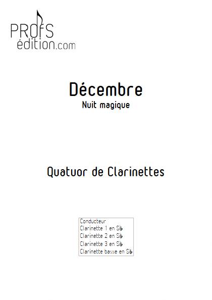 Décembre - Nuit magique - Quatuor de Clarinettes - CURT PITOU L. - front page