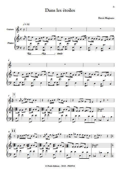Dans les étoiles - Piano et Guitare - MAGISANO H. - app.scorescoreTitle