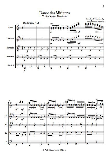 Danse des Mirlitons - Ensemble à Géométrie Variable - TCHAIKOVSKY P. I. - app.scorescoreTitle