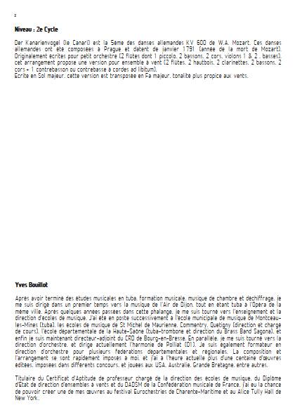 Danse Allemande - Ensemble à vents - MOZART W. A. - Educationnal sheet