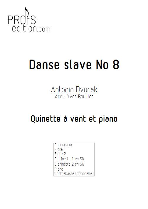 Danse slave No 8 - Quintette à vent avec piano - DVORAK A. - front page