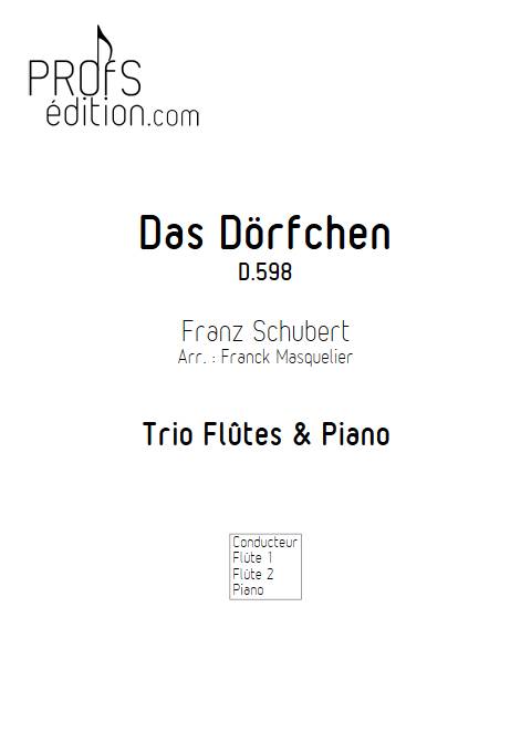 Das Dörfchen D 598 - Duo Flûtes Piano - SCHUBERT F. - front page