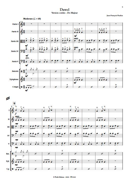 Dawel - Ensemble Variable - PAULEAT J. F. - Educationnal sheet