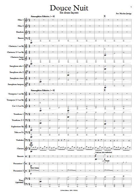 Douce nuit - Orchestre d'harmonie - GRUBER F. X. - app.scorescoreTitle