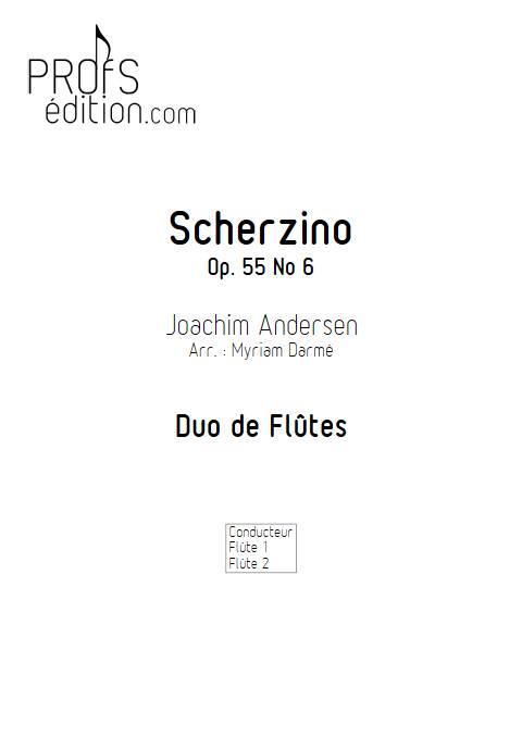 Duo sur le scherzino d'Andersen - Duo de Flûtes - ANDERSEN J. - front page