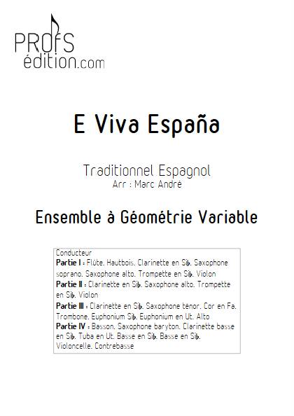E Viva España - Ensemble Variable - Traditionnel Espagnol - front page