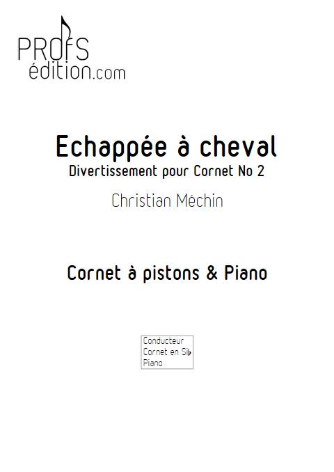 Echappée à cheval - Cornet & Piano - MECHIN C. - front page