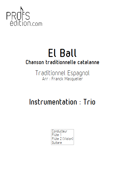 El Ball - Trio Flûtes et Guitare - Traditionnel - front page