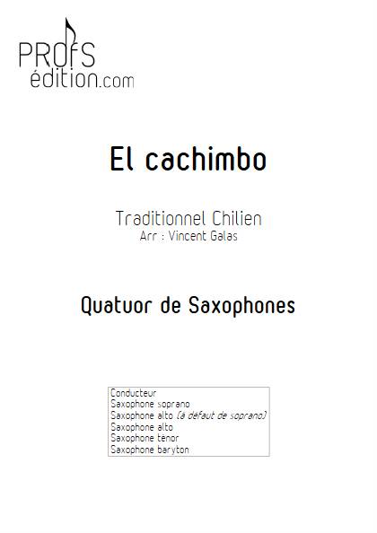 El Cachimbo - Quatuor de Saxophones - TRADITIONNEL CHILIEN - front page