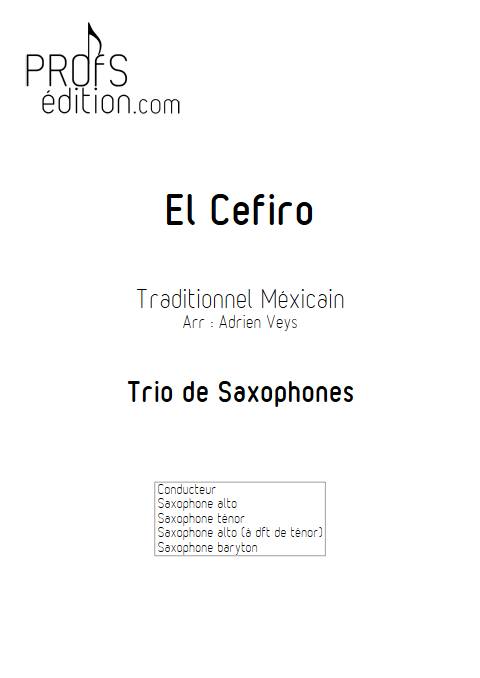 El Cefiro - Trio de Saxophones - Traditionnel Mexicain - front page