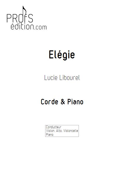 Elégie - Cordes & Piano - LIBOUREL L. - front page