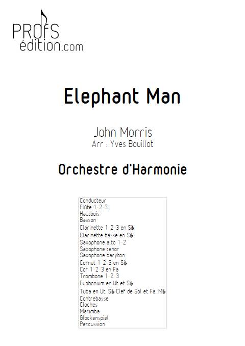 Elephant Man - Orchestre d'Harmonie - MORRIS J. - front page