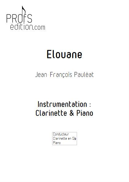 Elouane - Clarinette & Piano - PAULEAT J.F. - front page