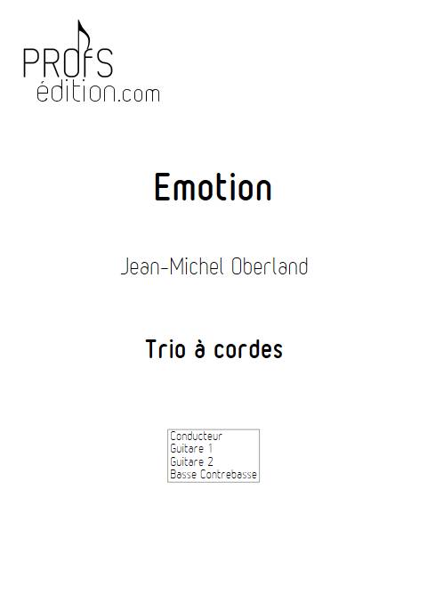 Emotion - Trio à Cordes - OBERLAND J.M. - front page