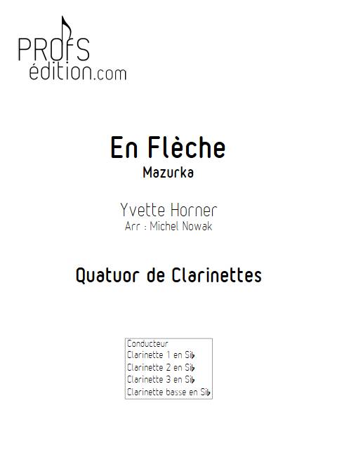 En Flèche - Quatuor de Clarinettes - HORNER Y. - front page