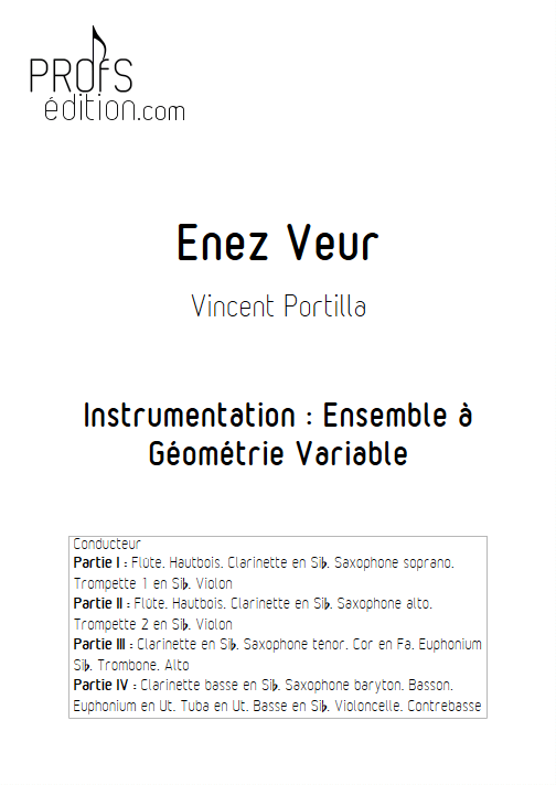 Enez Veur - Ensemble à Géométrie Variable - PORTILLA V. - front page