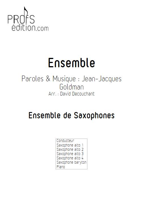 Ensemble - Ensemble de Saxophones - GOLDMAN J.J. - front page