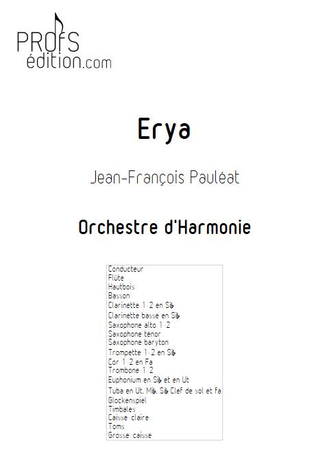 Erya - Orchestre d'harmonie - PAULEAT J. F. - front page
