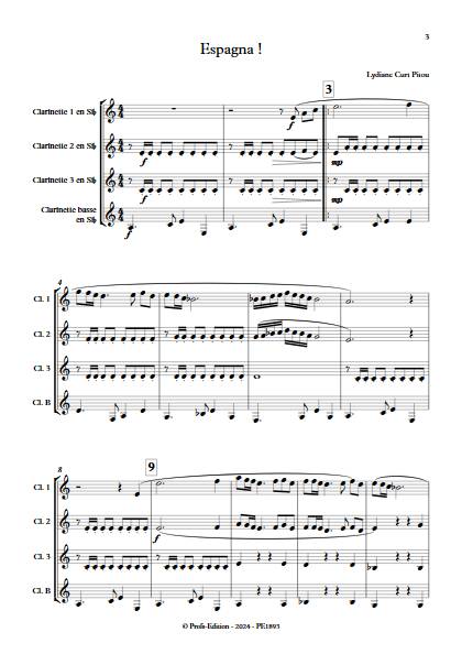 Espagna ! - Quatuor de Clarinettes - CURT PITOU L. - app.scorescoreTitle