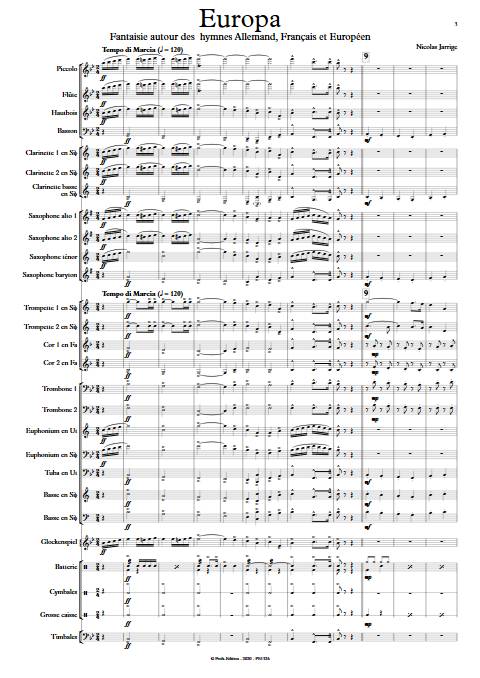 Europa - Orchestre d'Harmonie - JARRIGE N. - app.scorescoreTitle