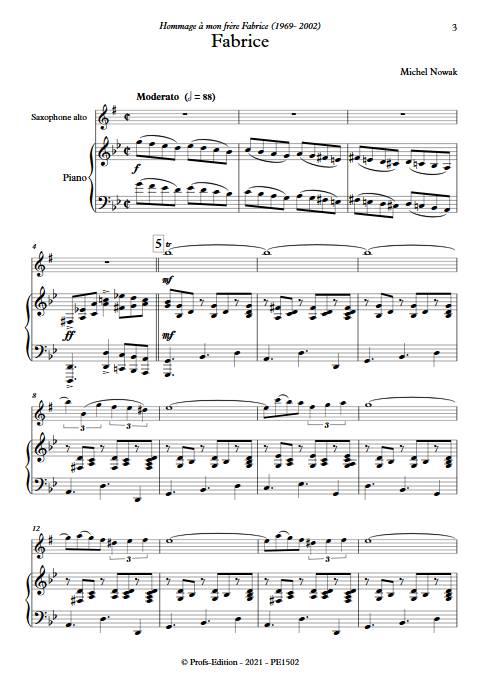Fabrice - Saxophlne & Piano - NOWAK M. - app.scorescoreTitle