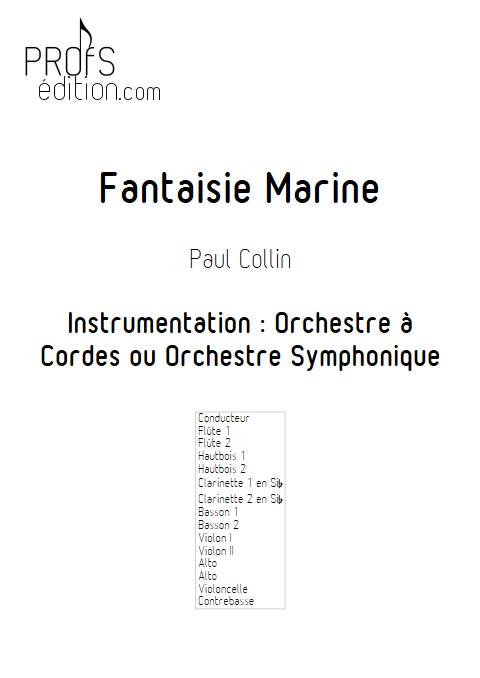 Fantaisie Marine - Orchestre Symphonique - COLLIN P. - front page