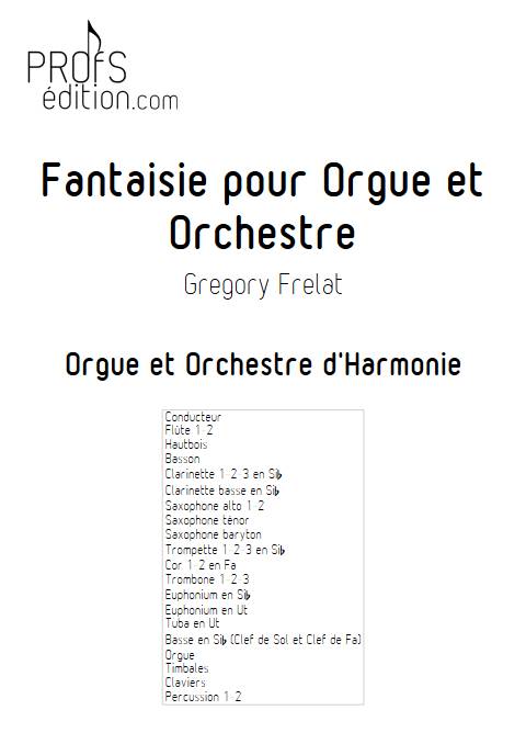 Fantaisie pour Orgue et Orchestre - Orgue et Orchestre - FRELAT G. - front page