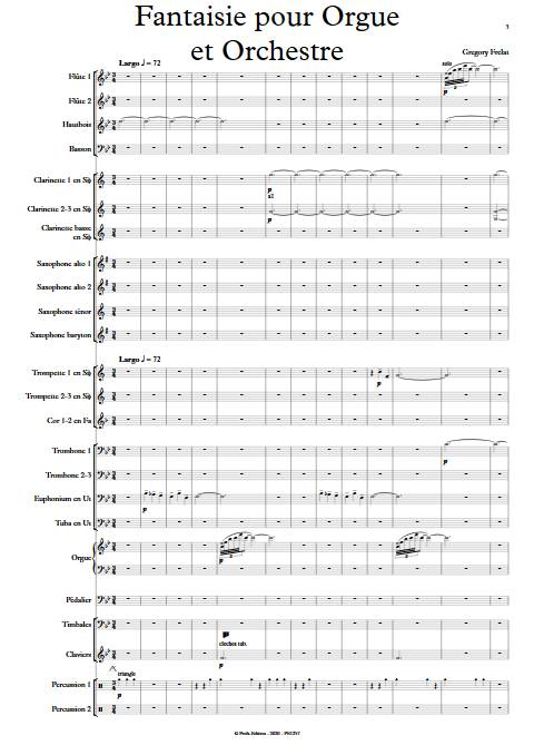 Fantaisie pour Orgue et Orchestre - Orgue et Orchestre - FRELAT G. - app.scorescoreTitle