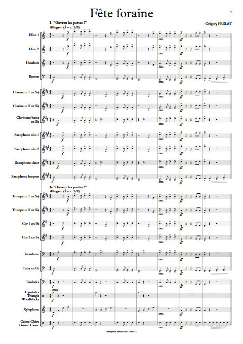 Fête Foraine - Orchestre d'Harmonie - FRELAT G. - app.scorescoreTitle