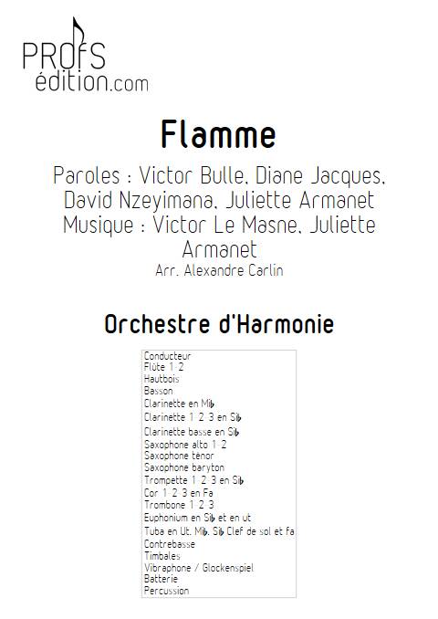 Flamme - Orchestre d'harmonie - ARMANET J. - front page