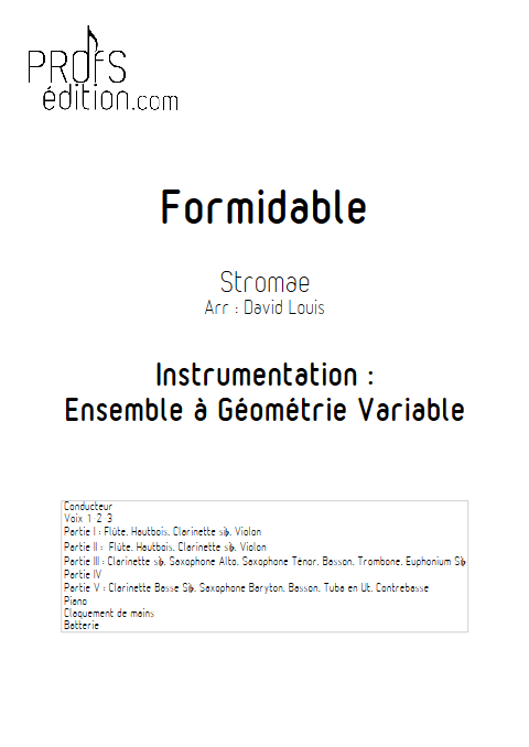 Formidable - Ensemble à Géométrie Variable - STROMAE - front page