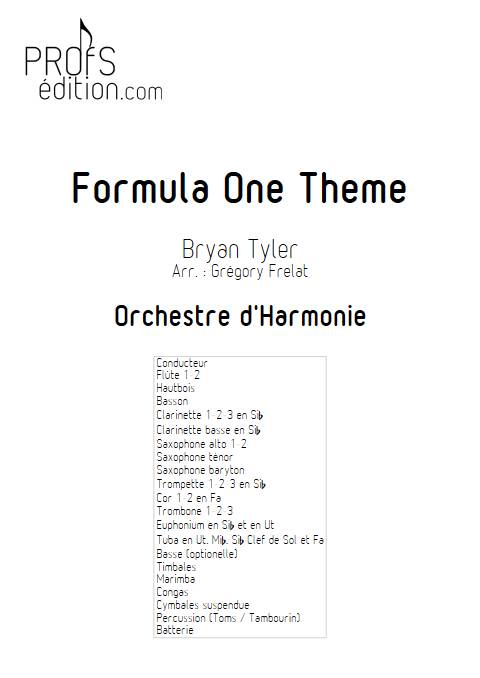 Formula One Theme - Orchestre d'harmonie - TYLER B. - front page