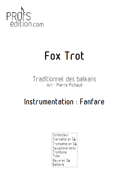Fox Trot - Fanfare - TRADITIONNEL - front page