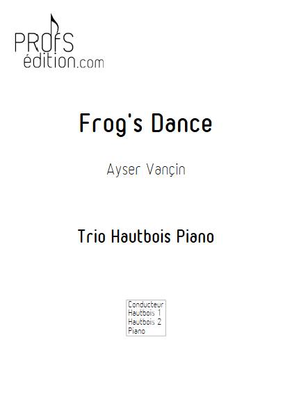 Frog's Dance - Trio Hautbois Piano - VANCIN A. - front page