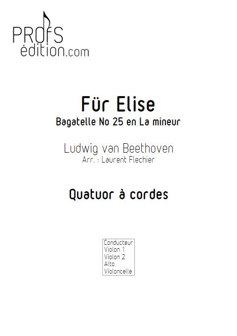 Für Elise - Quatuor à Cordes - BEETHOVEN L. V. - front page