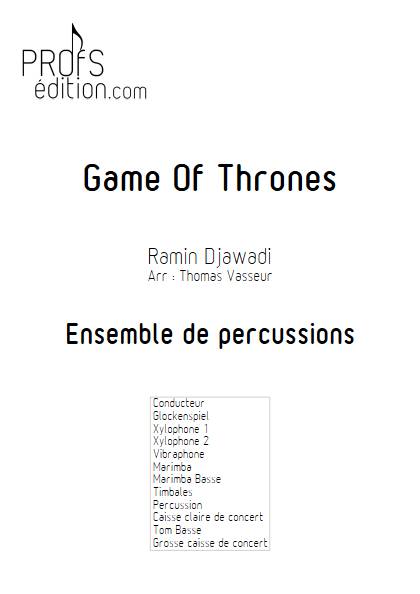 Game of Thrones - Ensemble de Percussions - DJAWADI - front page