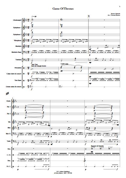 Game of Thrones - Ensemble de Percussions - DJAWADI - app.scorescoreTitle