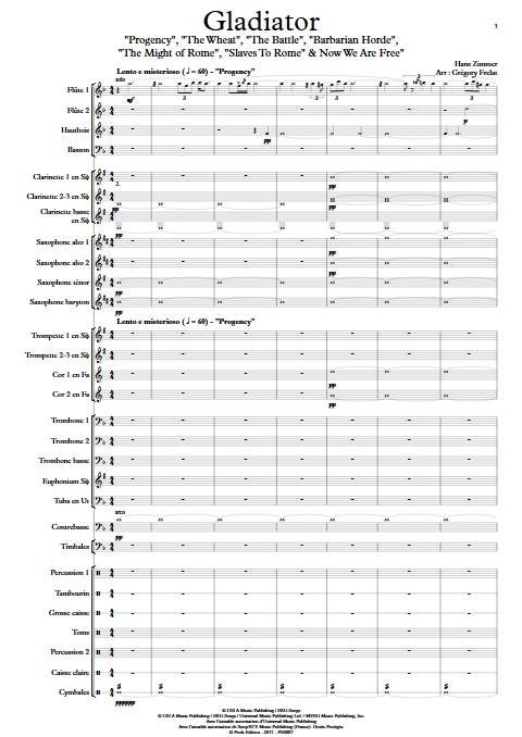 Gladiator - Orchestre d'Harmonie - ZIMMER H. - app.scorescoreTitle