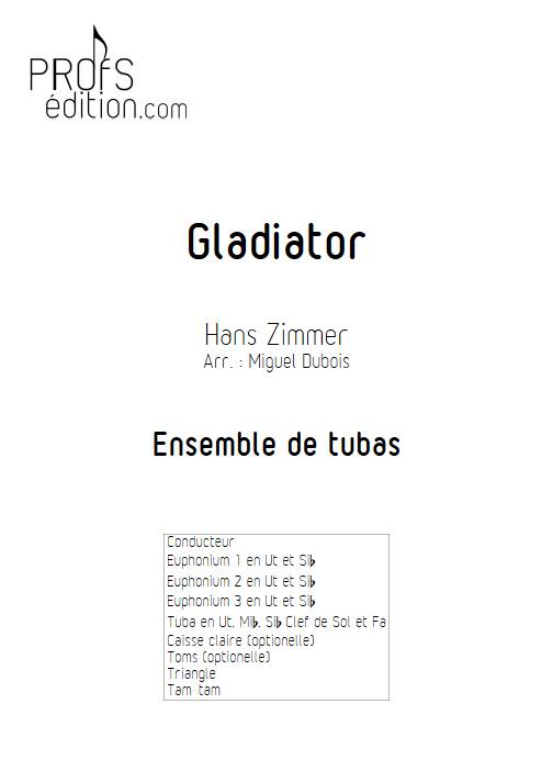 Gladiator - Ensemble de Tubas - ZIMMER H. - front page