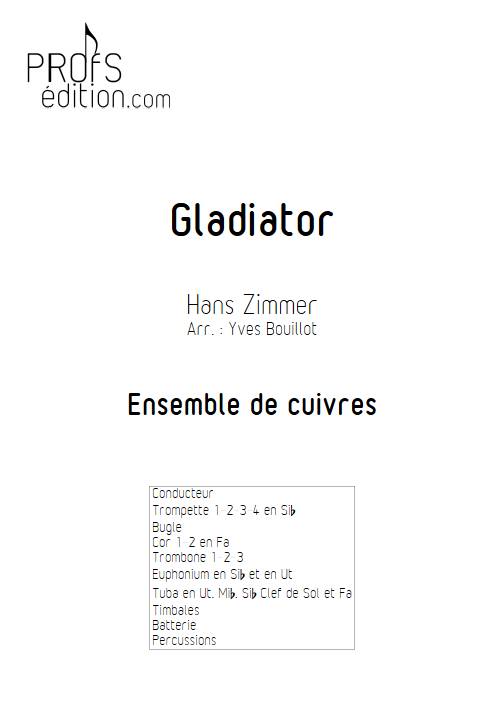 Gladiator - Ensemble de cuivres - ZIMMER H. - front page