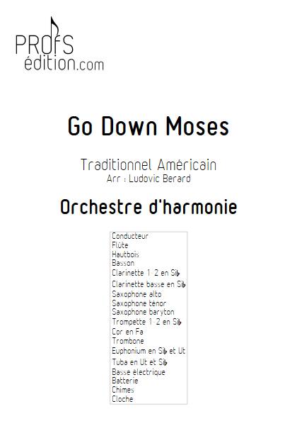 Go down moses - Orchestre d'Harmonie - TRADITIONNEL AMERICAIN - front page